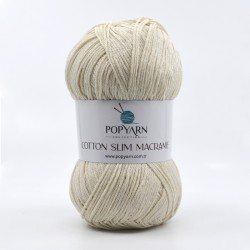 Cotton Slim Macrame  - Cream