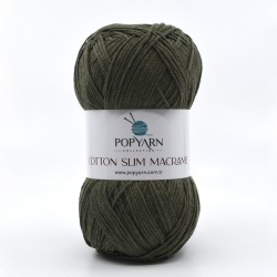 Cotton Slim Macrame  - Green